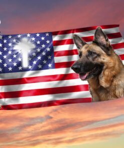 German Shepherd Flag Police Dog K9 Dog Lover German Shepherd Grommet Flag QTR239GF