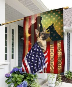 German Shepherd Flag War Dog Heroes BNN281F
