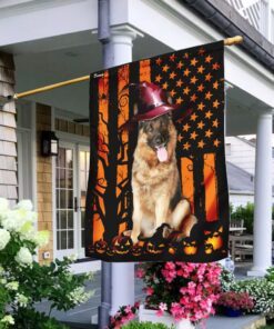 german shepherd halloween flag 1295