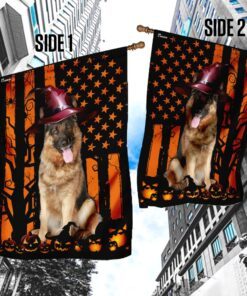 german shepherd halloween flag 3807