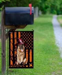 german shepherd halloween flag 7552