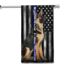 german shepherd k 9 we back the blue thin blue line flag mln1564f 2329