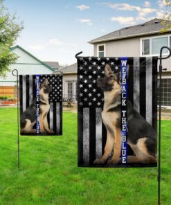 german shepherd k 9 we back the blue thin blue line flag mln1564f 5633