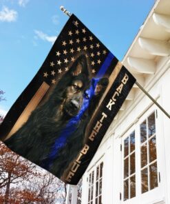 german shepherd thin blue line flag ps587f 5436