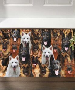 German Shepherds Make Me Happy Doormat DBD2913DMv2