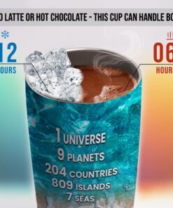 gift for best friend, women, girlfriend. 1 universe 9 planets 204 countries beach tumbler 20oz tpt334tu 8250