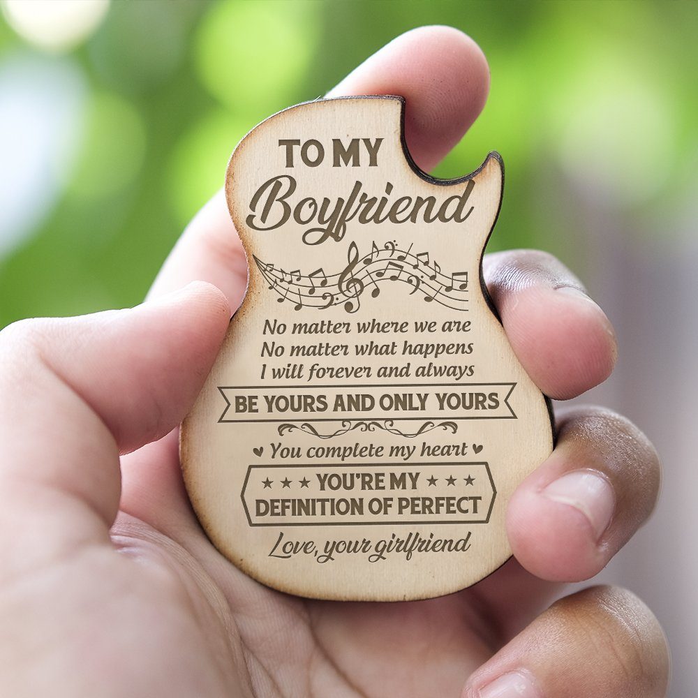 Gift For Boyfriend Wooden Guitar Pick Box, Gift For Him, Gift From Girlfriend To Boyfriend, Christmas Gift For Him, Birthday Gift TQN665PB - Image 3