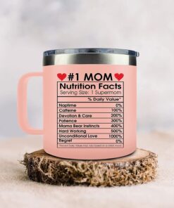gifts for mom from daughter son kids mom gifts on christmas mom birthday gifts birthday gifts for mom mom nutrition mug birthday novelty present for mom mother gifts 14 oz, light pink 5161