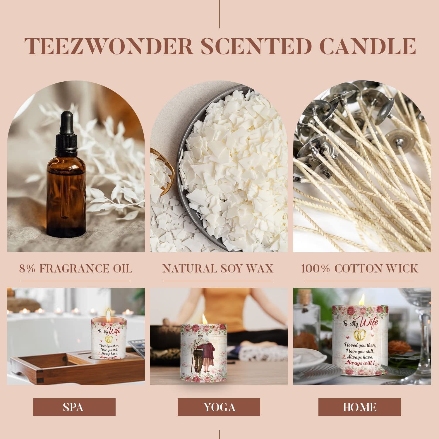 Gifts for Wife, Women -  Lavender Tin Scented Candle 9oz - Image 4