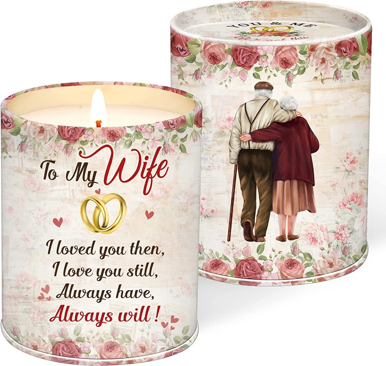 Gifts for Wife, Women -  Lavender Tin Scented Candle 9oz