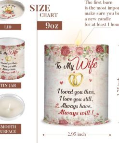 gifts for wife, women lavender tin scented candle 9oz 4762