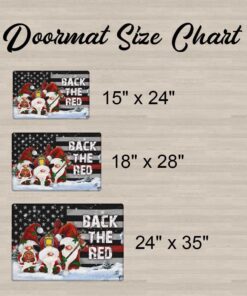 gnome firefighter doormat back the red dbd2934dm 4601