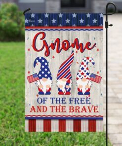 gnome of the free and the brave flag 4289