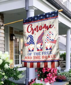 Gnome Of The Free And The Brave Flag