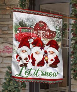 gnomes winter flag let it snow dbd2995f 5306