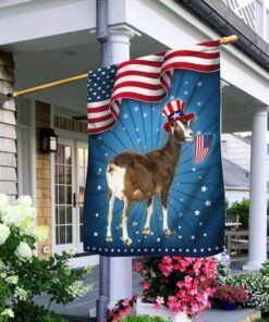 Goat 4th Of July Independence Day Flag TQN202F