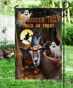 goat flag halloween town trick or treat lha1743f 1844