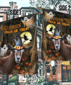goat flag halloween town trick or treat lha1743f 2503