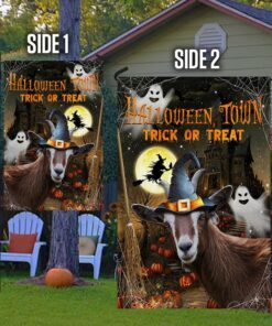 goat flag halloween town trick or treat lha1743f 8016
