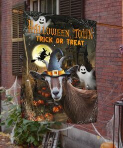 goat flag halloween town trick or treat lha1743f 8362