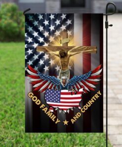 god, family and country flag 5439