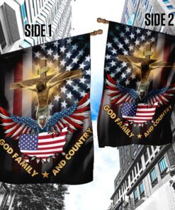 god, family and country flag 8803