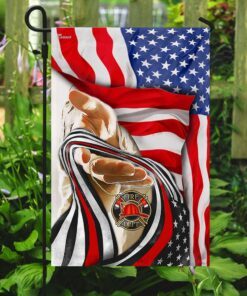 god and firefighter america flag 2471