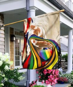 God And LGBT America Flag