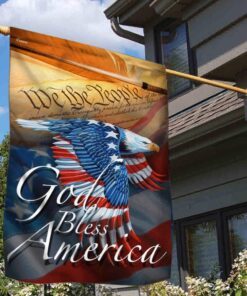 god bless america, american eagle flag tpt47fv2 3560