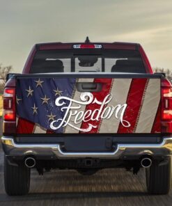 God Bless America. Freedom Truck Tailgate Decal Sticker Wrap NTT02TD
