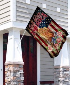 god bless america. jesus christian prayer flag 3054