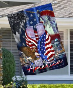 God Bless America. Patriot Day 9.11 Flag MLH1716F