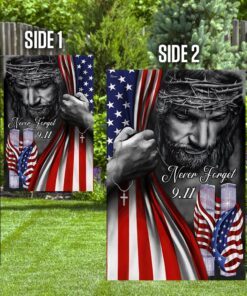 god bless america 911 flagwix™ god jesus never forget september 11th american flag trl1198f 2832