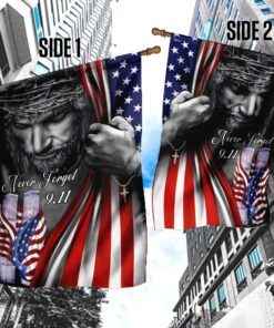 god bless america 911 flagwix™ god jesus never forget september 11th american flag trl1198f 6644