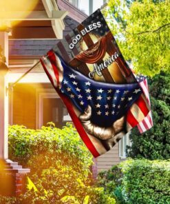god bless america christian cross flag 6285
