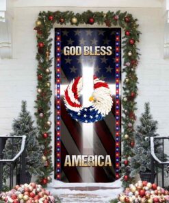 god bless america door cover 3058