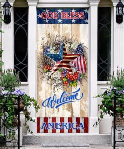 God Bless America Door Cover