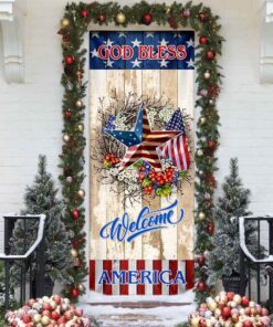 god bless america door cover 4601