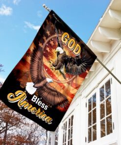 god bless america eagle dreamcatcher flag 2513
