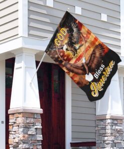 god bless america eagle dreamcatcher flag 6830