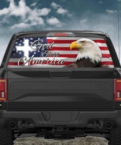 God Bless America Eagle Rear Window Decal MBH69CD