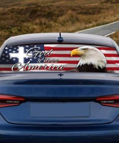 god bless america eagle rear window decal mbh69cd 8814
