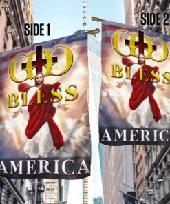 god bless america flag ntb444f 1356