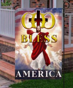 god bless america flag ntb444f 6788