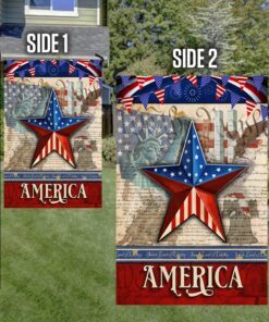 god bless america flag star ntb423f 1130