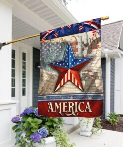God Bless America Flag Star NTB423F
