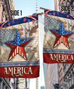 god bless america flag star ntb423f 3052