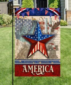 god bless america flag star ntb423f 8706