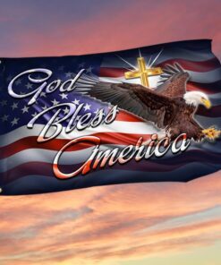 God Bless America Grommet Flag MLH2313GF
