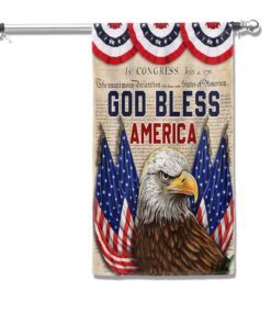 god bless america patriotic eagle independence day tqn1241f 1194